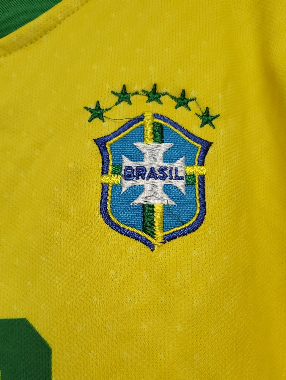 Brazil Yellow No.10 Kids Soccer Jersey - Picture 2 of 5